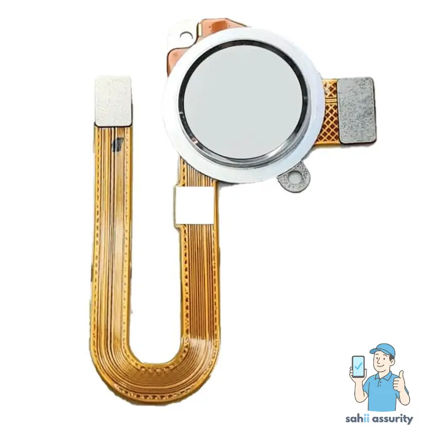 Fingerprint Sensor with Flex Cable for Motorola One Fusion Plus White